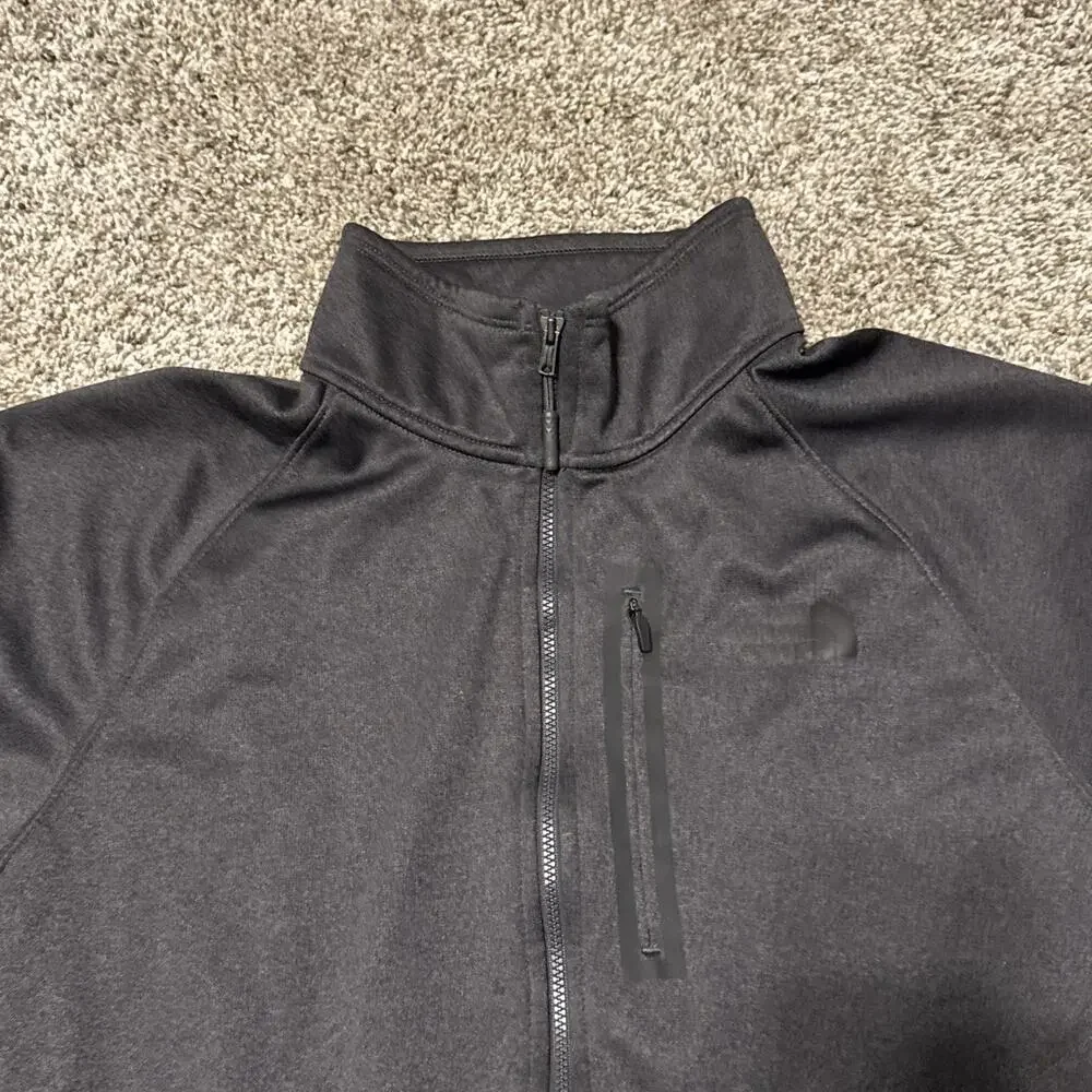 The North Face Soft Shell Full Zip Jacket Charcoal Gray Mens Medium M